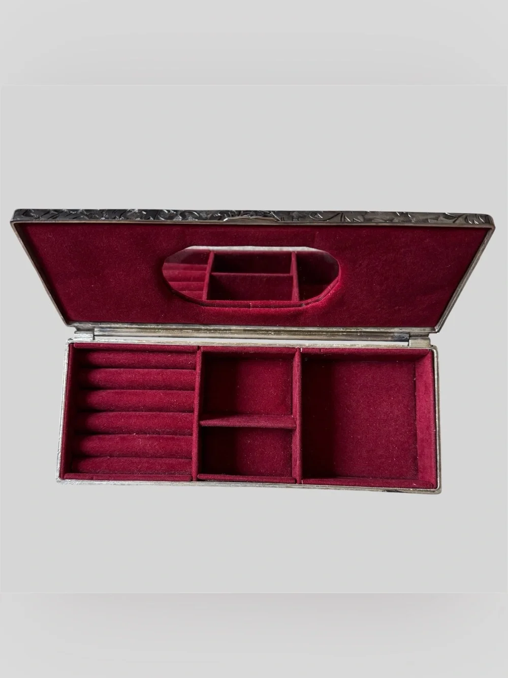 Vintage Godinger Silver-Plated Jewelry Box